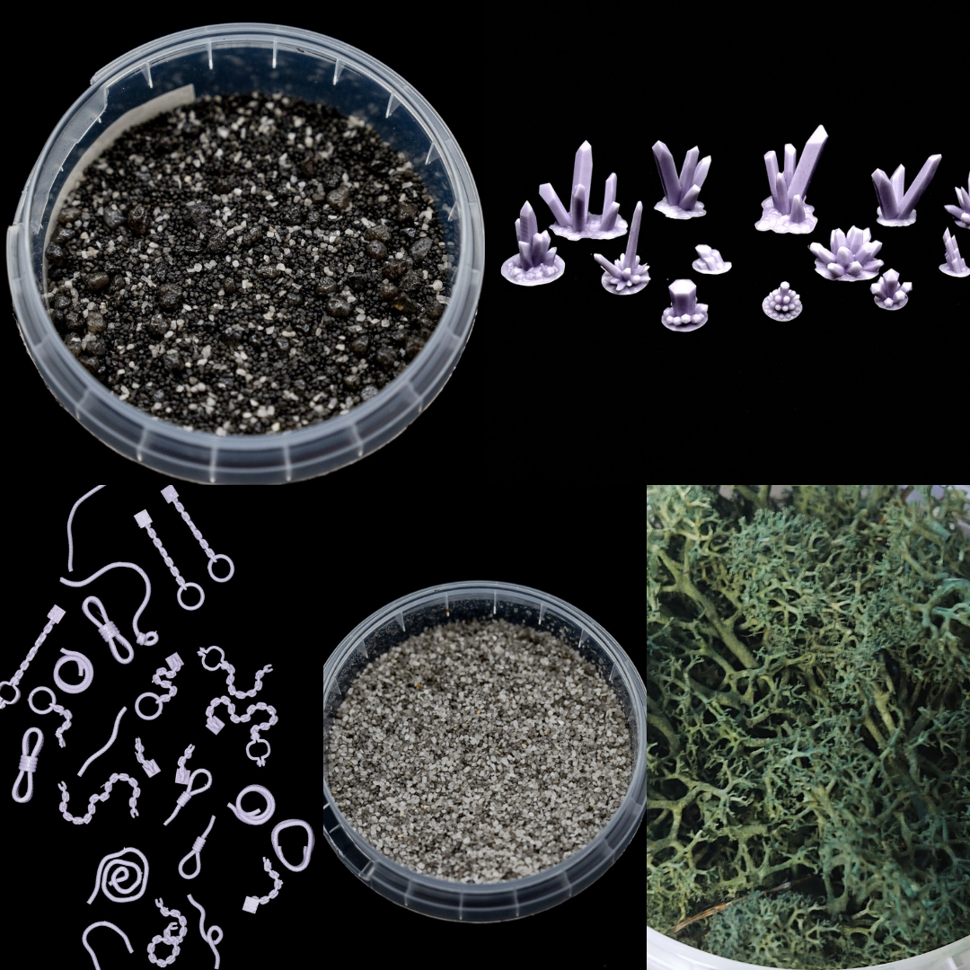 Dungeon Level 1 Bundle Miniature Scatter Terrain and Basing materials