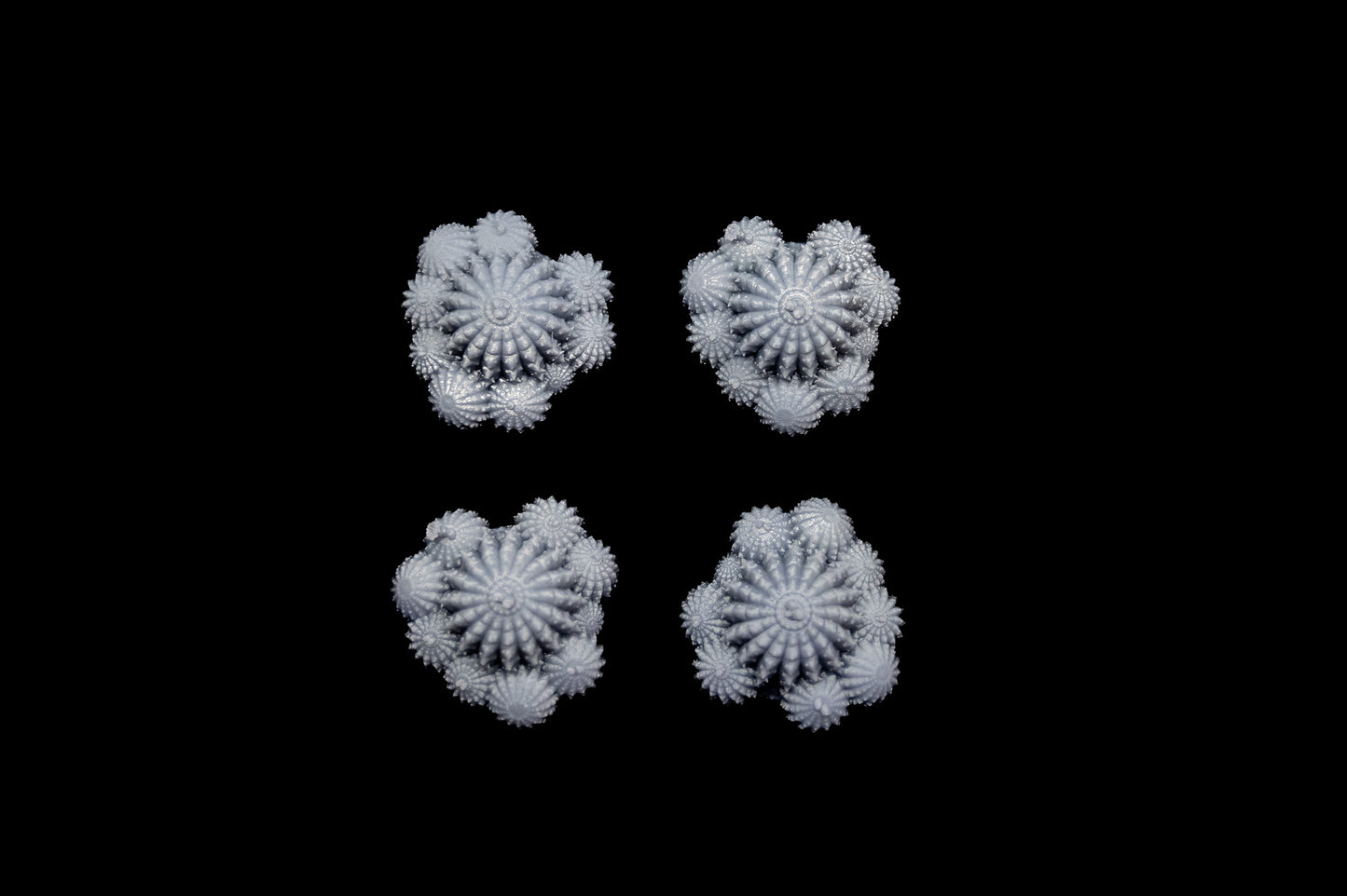 Large Ball Cacti Clusters 3D Printed Miniature Basing Scatter