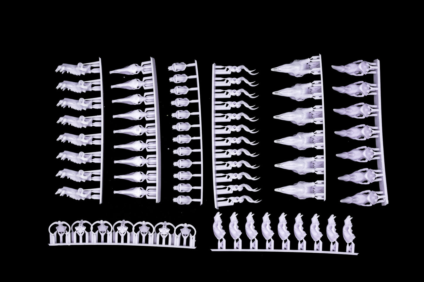 African Animal Skulls set 3D Printed Miniature Basing Scatter