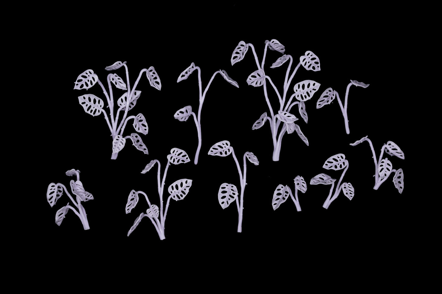 Monstera Adanosii set 3D Printed Miniature Basing Scatter