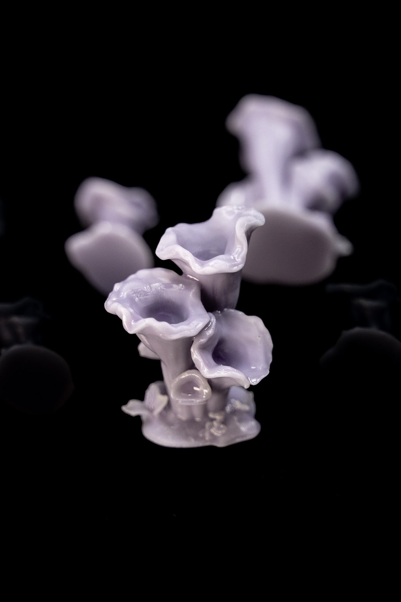 Trumpet Mushrooms Set 3D Printed Miniature Basing Scatter