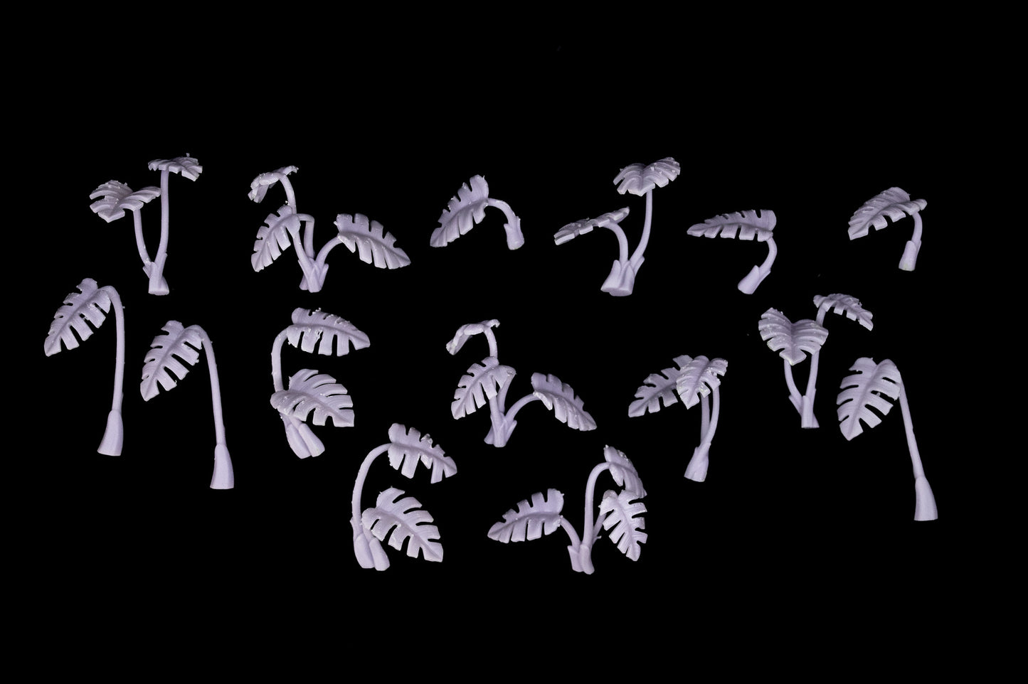 Monstera set 3D Printed Miniature Basing Scatter