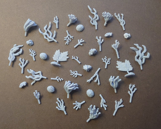 Coral set 3D Printed Miniature Basing Scatter