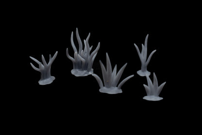 Wavy grass set 3D Printed Miniature Basing Scatter