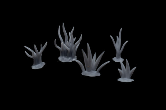 Wavy grass set 3D Printed Miniature Basing Scatter
