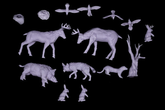 Forest Critters 3D Printed Miniature Basing Scatter