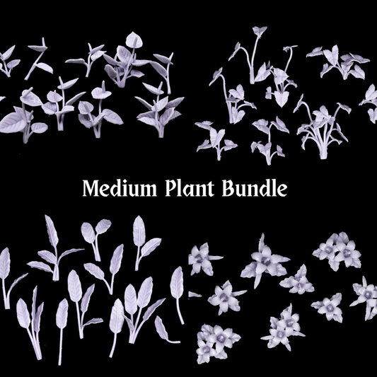 3D printed Plants Bundle Miniature Scatter Terrain